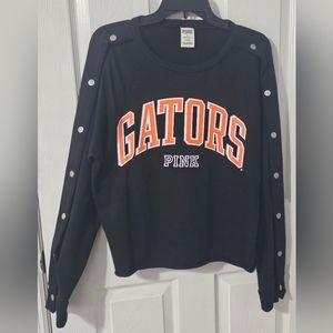 NWOT Victoria's Secret PINK Florida Gators sweater w/ metal snap downs SMALL